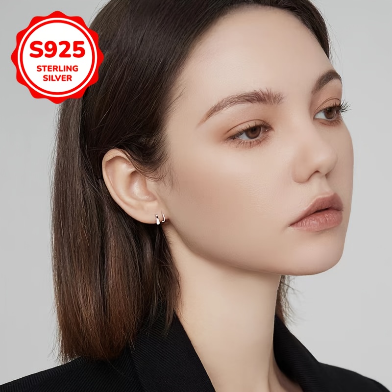 S925 Sterling Silver Spiral Earrings Hypoallergenic